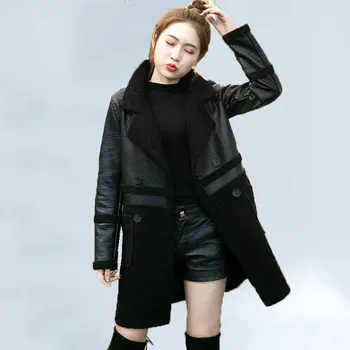 2019 Winter Jacket Women New Double-sided Lamb Fur Coat Stitching Lamb Fur Leather Jacket Long Washed Windbreaker Jacket Women
2019 Winter Jacket Women New Double-sided Lamb Fur Coat Stitching Lamb Fur Leather Jacket Long Washed Windbreaker Jacket Women