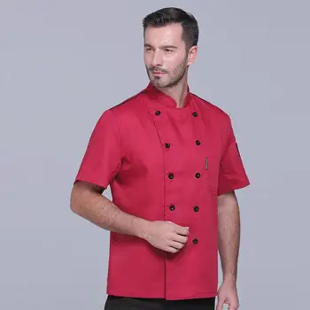 Summer Short Sleeve Chefs Uniform Breathable Net Chef Shirt 2020 New Special Mesh Cool Chef White Cheap Workwear Uniform Waiter
Summer Short Sleeve Chefs Uniform Breathable Net Chef Shirt 2020 New Special Mesh Cool Chef White Cheap Workwear Uniform Waiter