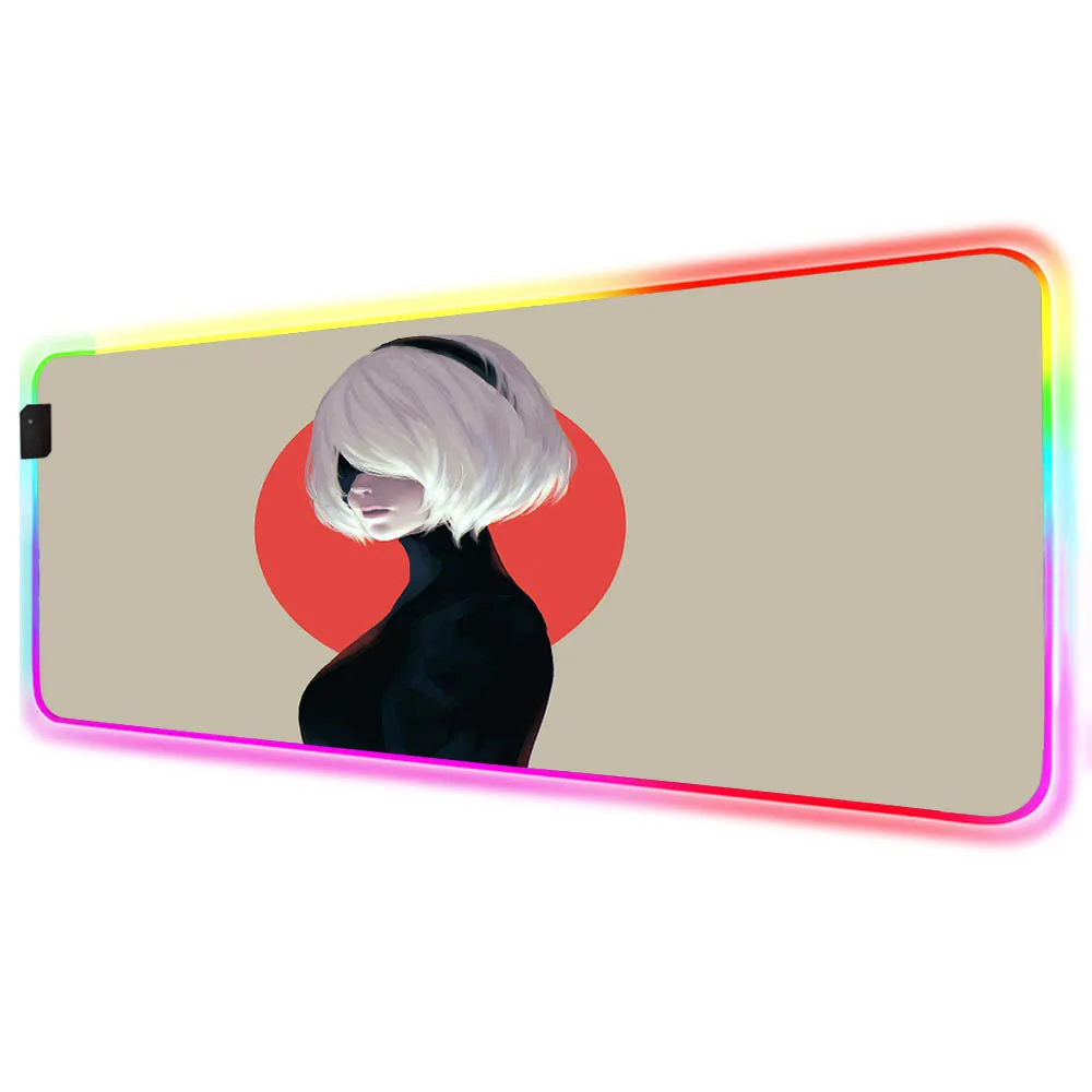 XGZ RGB Anime NieR Automata Girl RGB Gaming Large Mousepad LED Lighting USB Keyboard PC Laptop Desktop Color Gaming Accessories
XGZ RGB Anime NieR Automata Girl RGB Gaming Large Mousepad LED Lighting USB Keyboard PC Laptop Desktop Color Gaming Accessories
