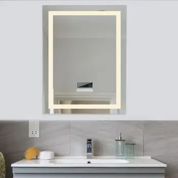 Fast Ship 60x80 Quality Refection Two Color LED Bathroom Mirror Anti-fog Smart Bluetooth Demist Rectangular Bathroom Mirror HWC
Fast Ship 60x80 Quality Refection Two Color LED Bathroom Mirror Anti-fog Smart Bluetooth Demist Rectangular Bathroom Mirror HWC