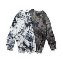 2022 Spring Summer Trend Tee Laser Reflection Butterfly Hip Hop Tie-dye Crewneck Couple Loose Long Sleeve T-Shirt Men Streetwear
2022 Spring Summer Trend Tee Laser Reflection Butterfly Hip Hop Tie-dye Crewneck Couple Loose Long Sleeve T-Shirt Men Streetwear
