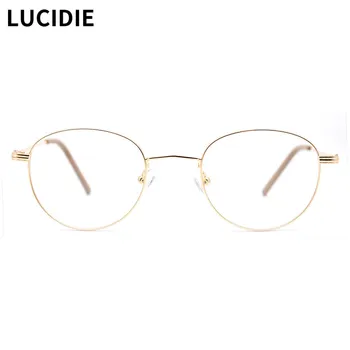 LUCIDIE 2020 Fashion Women Glasses Frame Metal Round Classic Eyeglasses Double Color Computer Eyewear Anti Blue Ray Spectacles
LUCIDIE 2020 Fashion Women Glasses Frame Metal Round Classic Eyeglasses Double Color Computer Eyewear Anti Blue Ray Spectacles