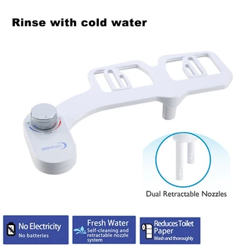 Smart Bidet Attachment Non Electric Toilet Seat Bidet Self Cleaning Hot and Cold Water Mixed Easy Install Home Bidet Sprayer
Smart Bidet Attachment Non Electric Toilet Seat Bidet Self Cleaning Hot and Cold Water Mixed Easy Install Home Bidet Sprayer