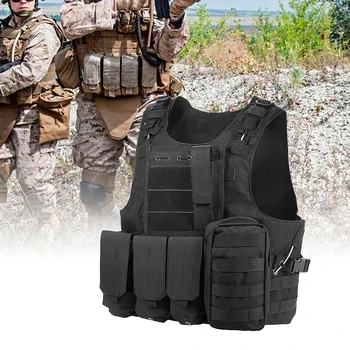 Military Tactical Vest Molle Vest Modular Gear Carrier Adjustable Training Gaming Paintball Assault Vest Outdoor Hunting Jacket
Military Tactical Vest Molle Vest Modular Gear Carrier Adjustable Training Gaming Paintball Assault Vest Outdoor Hunting Jacket