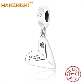 Fit Original Fine Charm Bracelet 100% 925 Sterling Silver Heart Paper Plane Pendant Love is in the air DIY Jewelry Bead Gift
Fit Original Fine Charm Bracelet 100% 925 Sterling Silver Heart Paper Plane Pendant Love is in the air DIY Jewelry Bead Gift