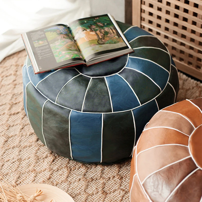 Moroccan PU Leather Pouf Embroider Craft Ottoman Footstool Round Large 50*35cm Artificial Leather Unstuffed Cushion
Moroccan PU Leather Pouf Embroider Craft Ottoman Footstool Round Large 50*35cm Artificial Leather Unstuffed Cushion
