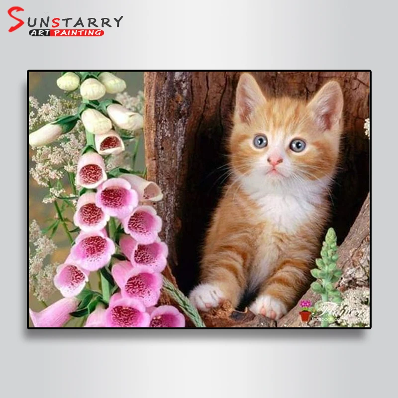 Sunstarry 5D DIY Diamond Painting Cat And Flower Full Round Drill Diamond Embroidery Animals Cross Stitch Home Decor Gift
Sunstarry 5D DIY Diamond Painting Cat And Flower Full Round Drill Diamond Embroidery Animals Cross Stitch Home Decor Gift
