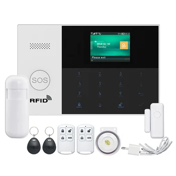 Home Burglar Security Alarm System Sensor WIFI SIM GSM RFID for IOS Android APP Remote Control EU Plug
Home Burglar Security Alarm System Sensor WIFI SIM GSM RFID for IOS Android APP Remote Control EU Plug