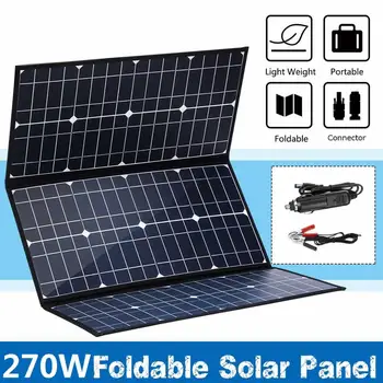 270W Foldable Solar Panel Solar Cell with 10/20/30A Controller for RV Boat Home Roof Car Camping SUV Solar Charger
270W Foldable Solar Panel Solar Cell with 10/20/30A Controller for RV Boat Home Roof Car Camping SUV Solar Charger