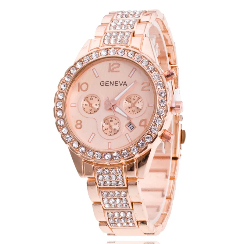 Fashion Diamond Set Three-Eyed Steel Belt Geneva Calendar Women's Alloy Watch Europe And America Foreign Trade New Style WOMEN'S
Fashion Diamond Set Three-Eyed Steel Belt Geneva Calendar Women's Alloy Watch Europe And America Foreign Trade New Style WOMEN'S