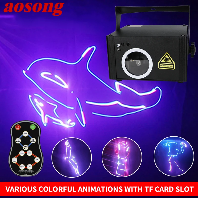 AOSONG Stage Lighting Effect LaserDj Christmas Light Customizable Words Pattern Animation Full Color 3D Remote Control
AOSONG Stage Lighting Effect LaserDj Christmas Light Customizable Words Pattern Animation Full Color 3D Remote Control