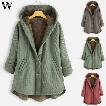 Womail Jacket Coat Women Vintage Female Plaid Jacket Coat Winter Warm Outwear Hooded Pockets Oversize Coats Plus Size 917
Womail Jacket Coat Women Vintage Female Plaid Jacket Coat Winter Warm Outwear Hooded Pockets Oversize Coats Plus Size 917