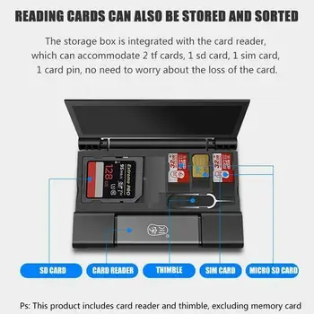5 In 1 Ultimate Card Reader Pocket Kit Multifunction Box Multifunction Cards Storage Reader Cards Z5E3
5 In 1 Ultimate Card Reader Pocket Kit Multifunction Box Multifunction Cards Storage Reader Cards Z5E3
