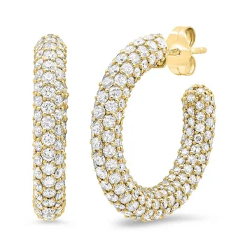 LOZRUNVE Original 925 Sterling Silver Diamond Crystal CZ C Shape Party Hoop Earring
LOZRUNVE Original 925 Sterling Silver Diamond Crystal CZ C Shape Party Hoop Earring