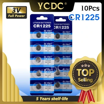 YCDC 10pcs/2cards Coin Cells Batteries Great Capacity CR1225 3V Lithium Battery LM1225 BR1225 ECR1225 KCR1225 CR 1225 3V Battery
YCDC 10pcs/2cards Coin Cells Batteries Great Capacity CR1225 3V Lithium Battery LM1225 BR1225 ECR1225 KCR1225 CR 1225 3V Battery