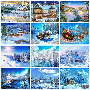 Huacan 5D DIY Diamond Painting Winter Landscape Full Square Diamond Mosaic Tree Christmas Gift Wall Art Home Decor
Huacan 5D DIY Diamond Painting Winter Landscape Full Square Diamond Mosaic Tree Christmas Gift Wall Art Home Decor