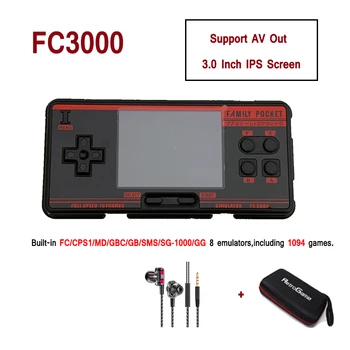 Retro Handheld Game Player For FC3000 Built-in 1094 Games For FC/CPS1/MD/GBC/GB/SMS/GG/SG-1000 8Bit 2GB TV Out For Child Gifts
Retro Handheld Game Player For FC3000 Built-in 1094 Games For FC/CPS1/MD/GBC/GB/SMS/GG/SG-1000 8Bit 2GB TV Out For Child Gifts