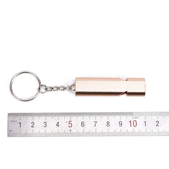 Aluminum Alloy Camping Hiking Sport Accessory Tool Double-frequency Whistle Keychain Emergency Survival Keychain Bag Holder
Aluminum Alloy Camping Hiking Sport Accessory Tool Double-frequency Whistle Keychain Emergency Survival Keychain Bag Holder