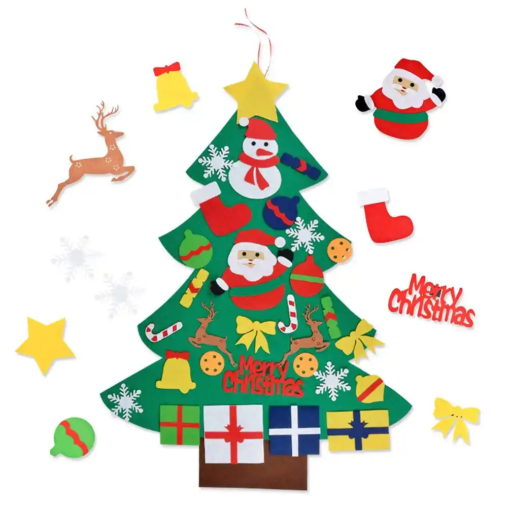 28pcs felt christmas tree diy christmas tree belt decoration