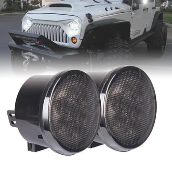 1PAIR LED Turn Signal Light Amber Smoke Lens for Jeep Wrangler JK Unlimited 07-16 Car Front Grill Signal Indicator Lamp Assembly
1PAIR LED Turn Signal Light Amber Smoke Lens for Jeep Wrangler JK Unlimited 07-16 Car Front Grill Signal Indicator Lamp Assembly