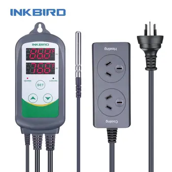 Inkbird ITC-308S Digital Thermostat Temperature Controller AU Plug Heating Cooling Control Instrument for Incubator Greenhouse
Inkbird ITC-308S Digital Thermostat Temperature Controller AU Plug Heating Cooling Control Instrument for Incubator Greenhouse