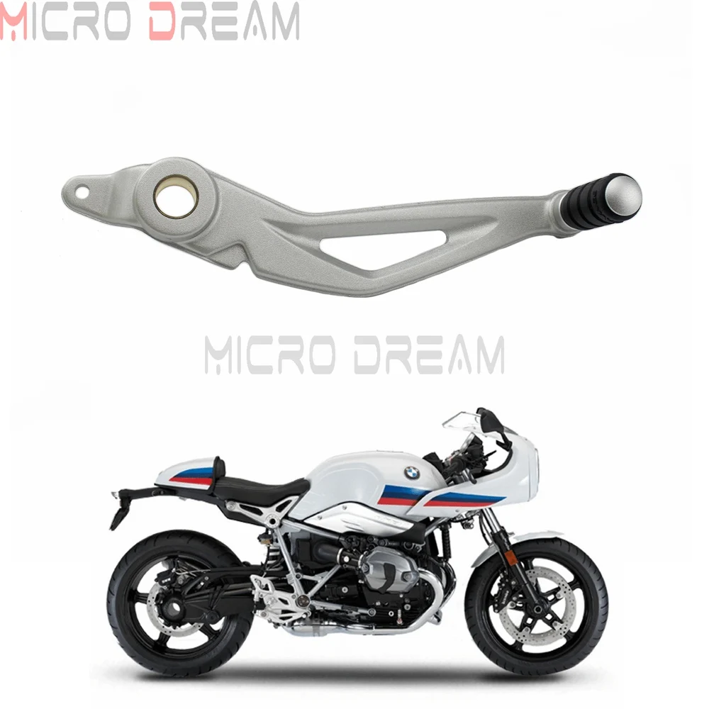 CNC мотоцикл задний тормозной рычаг педаль Серебряный/черный для BMW R Nine T 2014 2018 кафе