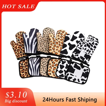 2pcs Insulation Gloves Leopard Pattern Kitchen Pad Cooking Microwave Gloves Baking BBQ Oven Potholders Oven Mitts Kitchen Gloves
2pcs Insulation Gloves Leopard Pattern Kitchen Pad Cooking Microwave Gloves Baking BBQ Oven Potholders Oven Mitts Kitchen Gloves