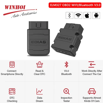 OBD2 ELM327 Bluetooth/Wifi V3.0 for Android/IOS Auto Scanner Multi-languages Car Diagnostic Tool ELM327 OBD2 Car Code Reader
OBD2 ELM327 Bluetooth/Wifi V3.0 for Android/IOS Auto Scanner Multi-languages Car Diagnostic Tool ELM327 OBD2 Car Code Reader