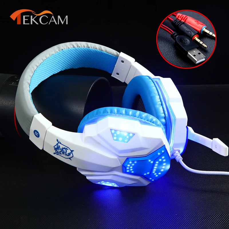 Computer Stereo Gaming Headphones Direct Surround Sound Deep Bass Game Earphone E-sports Headset with Mic LED Light for PC Gamer
Computer Stereo Gaming Headphones Direct Surround Sound Deep Bass Game Earphone E-sports Headset with Mic LED Light for PC Gamer
