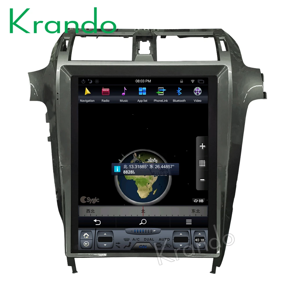 Krando Android 15 'Ə 0 4G 32G вертикальный экран Tesla стиль автомобильный аудио для Lexus GX400