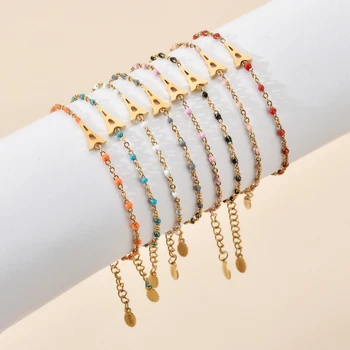 ZMZY 7PCS/Set Mixed Bohemian Stainless Steel Jewelry Beads Bracelet Femme Eiffel Tower Bracelet Link Chain Anklet
ZMZY 7PCS/Set Mixed Bohemian Stainless Steel Jewelry Beads Bracelet Femme Eiffel Tower Bracelet Link Chain Anklet
