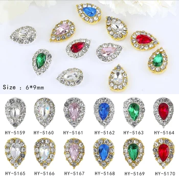 Luxury quality nail art rhinestone alloy bottom inlaid glass rhinestone gold / silver drop shape design nail ornaments
Luxury quality nail art rhinestone alloy bottom inlaid glass rhinestone gold / silver drop shape design nail ornaments
