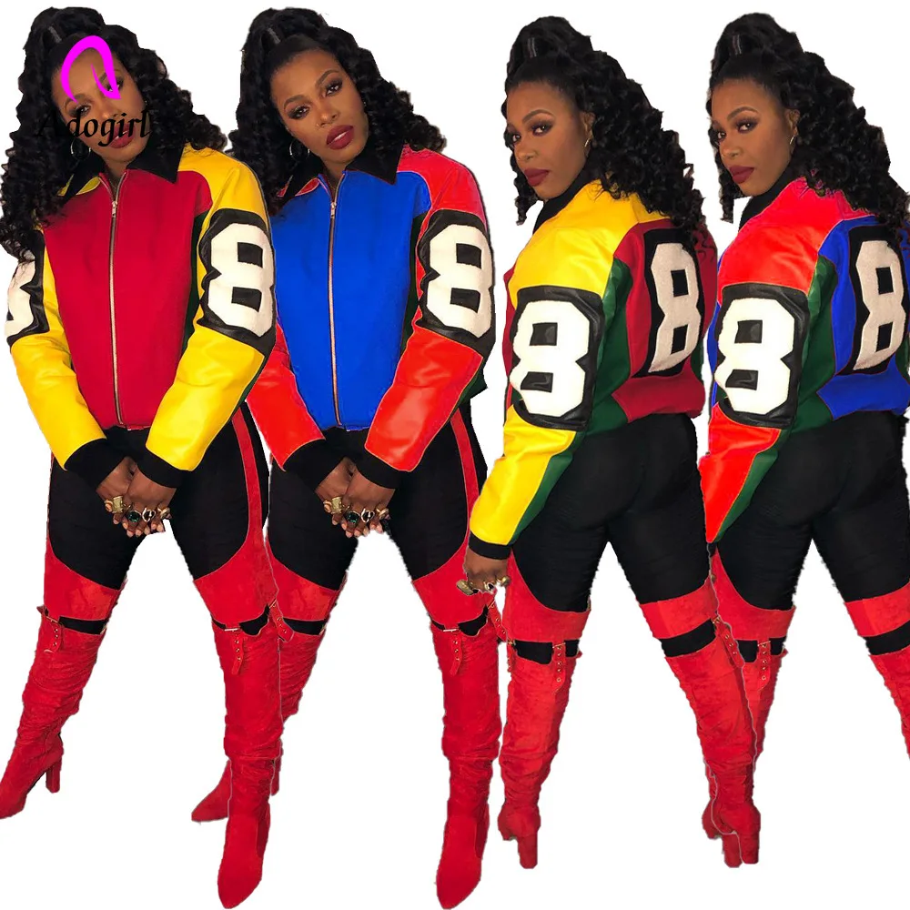 Boom Jacket Women Coats & Jackets Fitness Active Wear Turn Down Collar Long Sleeve Outwear Hip Hop Casual Zipper Up Biker Jacket
Boom Jacket Women Coats & Jackets Fitness Active Wear Turn Down Collar Long Sleeve Outwear Hip Hop Casual Zipper Up Biker Jacket