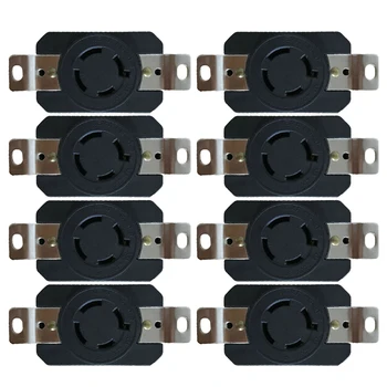 8 Pcs Locking Socket Outlet Adapter 20A 250V L15-20 Replacement 8Pcs Receptacle Power Supply
8 Pcs Locking Socket Outlet Adapter 20A 250V L15-20 Replacement 8Pcs Receptacle Power Supply