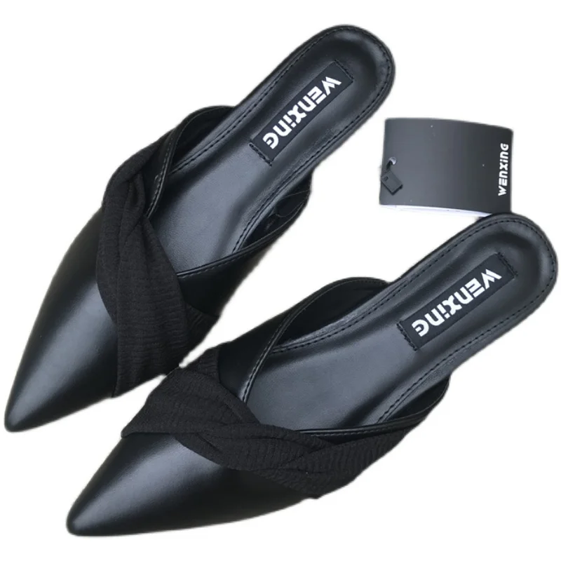 2021 Fashion Pointed Toe Slippers Women Casual Shoes Flat PU Leather Ladies Summer Mules Flip Flops Slip On Slides Plus Size 41
2021 Fashion Pointed Toe Slippers Women Casual Shoes Flat PU Leather Ladies Summer Mules Flip Flops Slip On Slides Plus Size 41