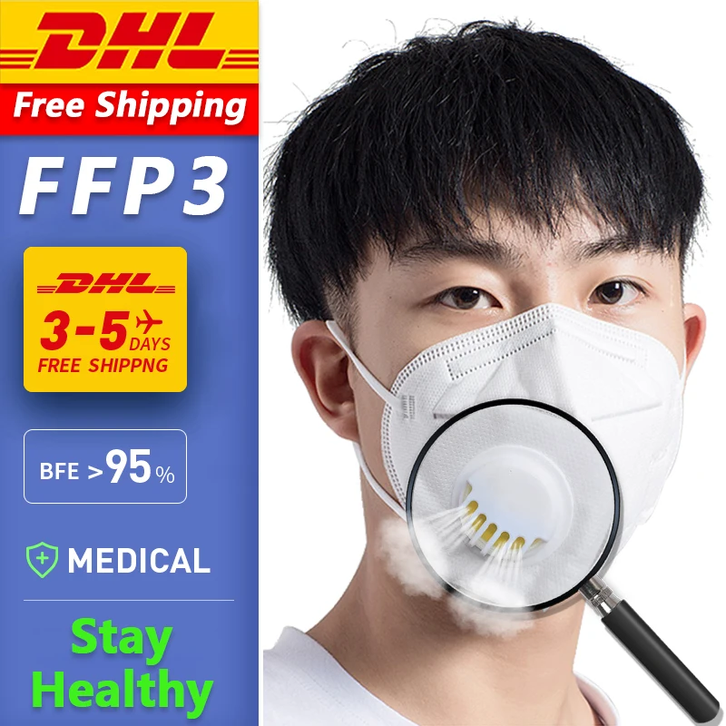 100Pcs Reusable ffp3 Mask with Valved Face Mask N95 Protection Face Mask 95% Filtration Protective Mask Face Mask Ffp3 fpp3 FPP2
100Pcs Reusable ffp3 Mask with Valved Face Mask N95 Protection Face Mask 95% Filtration Protective Mask Face Mask Ffp3 fpp3 FPP2