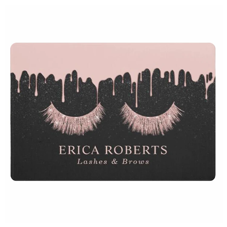 New Stylish Rose Gold Dripping Eye Lashes Makeup Welcome Door Mat Rug Carpet Personalised Eyelash Extensions Beauty Salon Decor
New Stylish Rose Gold Dripping Eye Lashes Makeup Welcome Door Mat Rug Carpet Personalised Eyelash Extensions Beauty Salon Decor