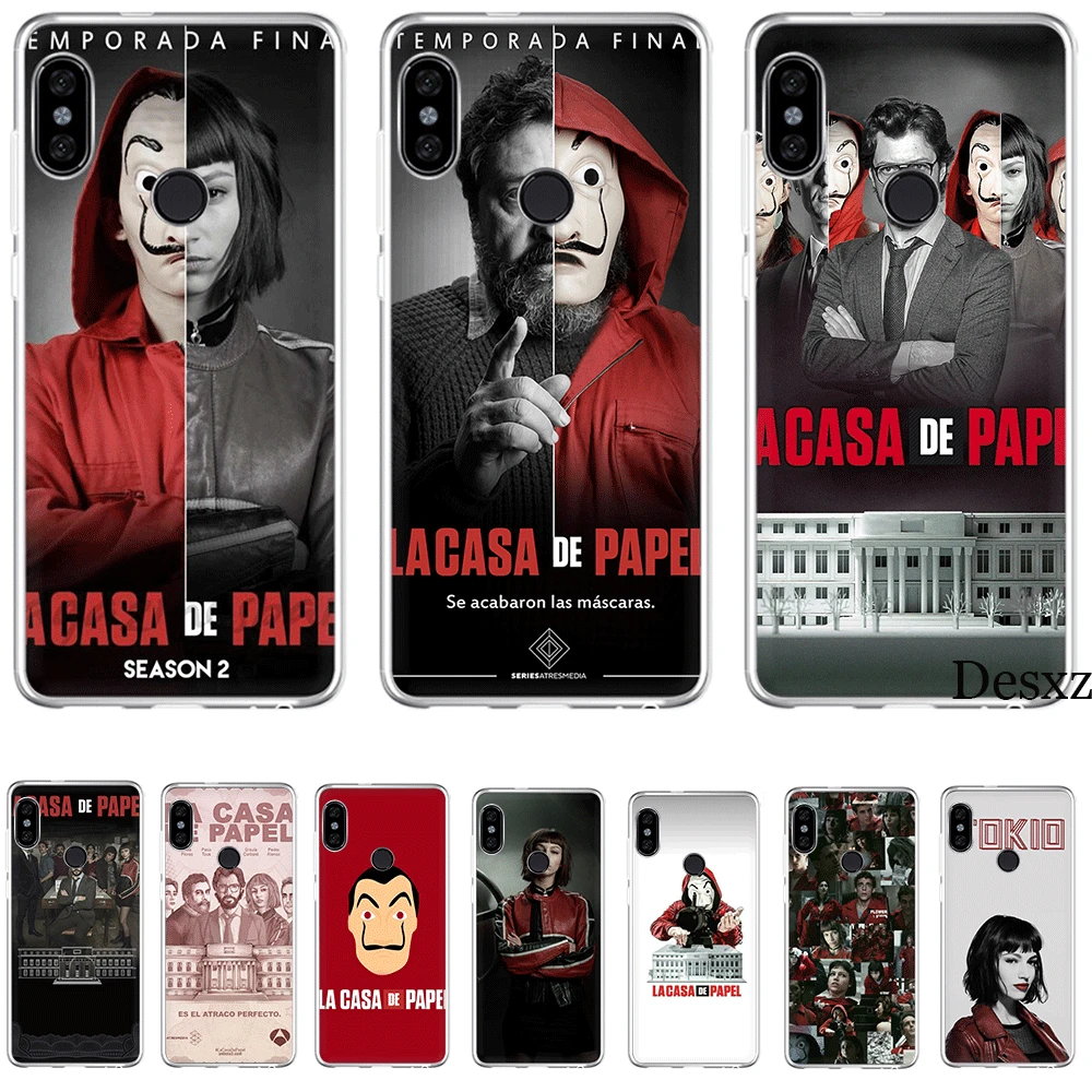 Silicone Mobile Phone Case For Xiaomi Redmi GO 7 S2 4A 4X 5 5A Plus 6 6A 7A K20 Pro Cover Protection Money Heist House Of Paper
Silicone Mobile Phone Case For Xiaomi Redmi GO 7 S2 4A 4X 5 5A Plus 6 6A 7A K20 Pro Cover Protection Money Heist House Of Paper