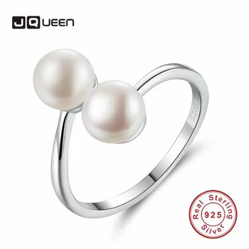 JQUUEEN 925 Sterling Silver Korea Rings Elegant Simple Women Female 6-7mm Natural Freshwater Pearls Resizable Wedding Open Rings
JQUUEEN 925 Sterling Silver Korea Rings Elegant Simple Women Female 6-7mm Natural Freshwater Pearls Resizable Wedding Open Rings