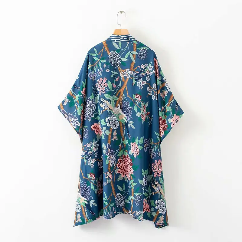 2018 Autumn European Leg New Style Flower And Bird Printed Kimono Cardigan Jacket Women's A8us1457
2018 Autumn European Leg New Style Flower And Bird Printed Kimono Cardigan Jacket Women's A8us1457