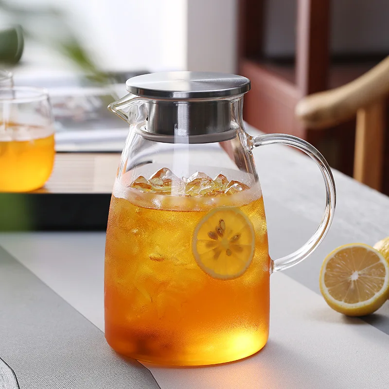 2000ml Glass Cold Water Pot Heat Resisting High Borosilicate Glass Water Jug Household Fruit Juice Flower Tea Cold Drink Pot
2000ml Glass Cold Water Pot Heat Resisting High Borosilicate Glass Water Jug Household Fruit Juice Flower Tea Cold Drink Pot