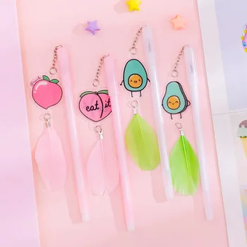 1pcs Feather Pendant Gel Pen 0.38mmNovelty Student Cute Pens Scute Stationery Kawaii Pen Black Writing Pens School Supplies 
1pcs Feather Pendant Gel Pen 0.38mmNovelty Student Cute Pens Scute Stationery Kawaii Pen Black Writing Pens School Supplies