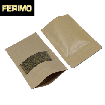 100Pcs/ Lot Doypack 12*20cm Kraft Paper Stand Up Packing With Clear Window Bags Food Coffee,Tea Storage Resealable Ziplock Pouch
100Pcs/ Lot Doypack 12*20cm Kraft Paper Stand Up Packing With Clear Window Bags Food Coffee,Tea Storage Resealable Ziplock Pouch