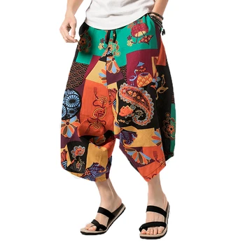 2020 Summer Mens Cotton Linen Pants Loose Calf-length Pants Male Japan Harajuku Cross-pants Hip Hop Jogger Floral Beach Trousers
2020 Summer Mens Cotton Linen Pants Loose Calf-length Pants Male Japan Harajuku Cross-pants Hip Hop Jogger Floral Beach Trousers