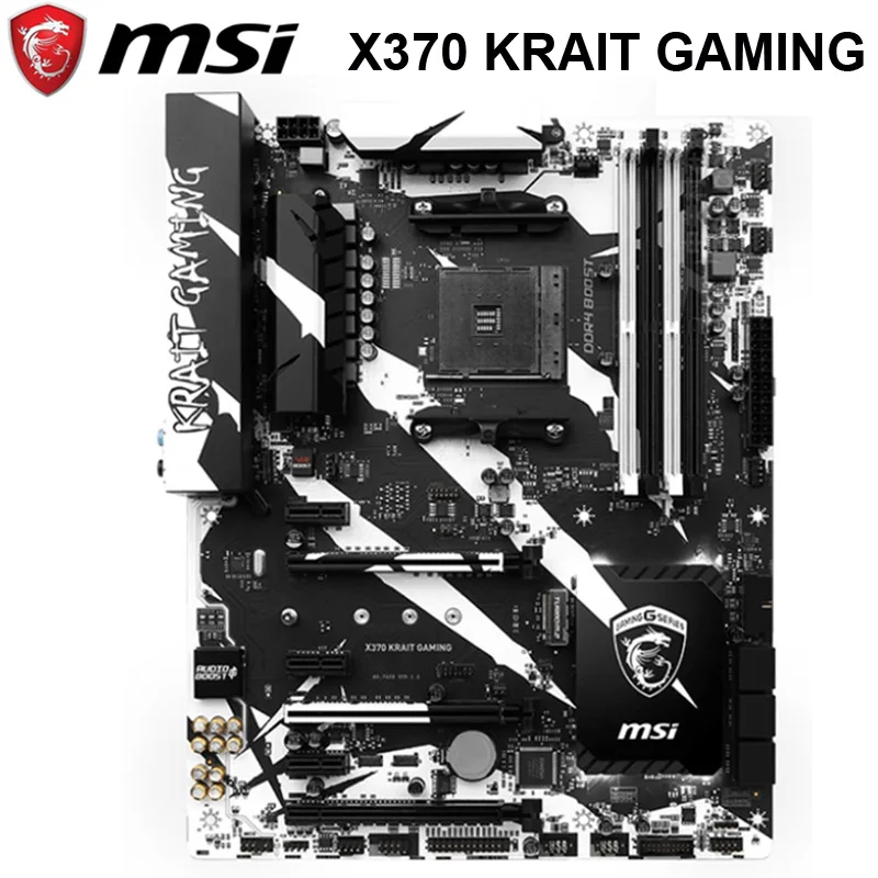 Разъем AM4 MSI X370 kсокращения игровой Женский DDR4 64 Гб PCI-E 3 0 M.2 AMD Ryzen Настольный Mainbaord ATX