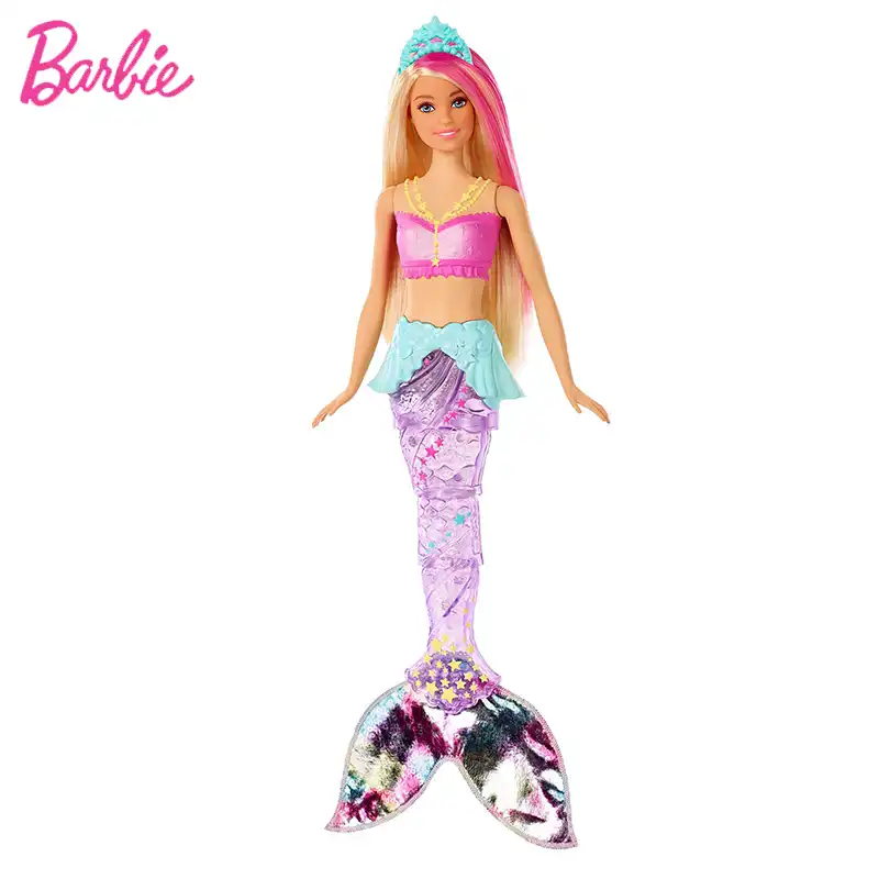 barbie mermaid princess swimming flash doll swimming sports
