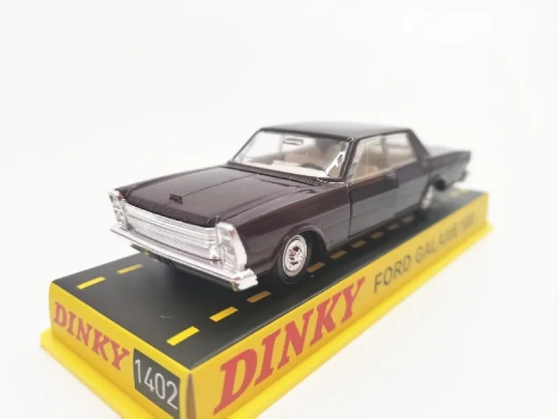 DINKY 1:43 FORD Galaxy 500 1402 черная модель автомобиля из сплава металлические литые игрушки