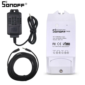Itead Sonoff TH10 Wifi Switch 220V/Module DS18B20 Si7021 Temperature Humidity Sensor Smart Switch Wifi Monitor Smart Home
Itead Sonoff TH10 Wifi Switch 220V/Module DS18B20 Si7021 Temperature Humidity Sensor Smart Switch Wifi Monitor Smart Home