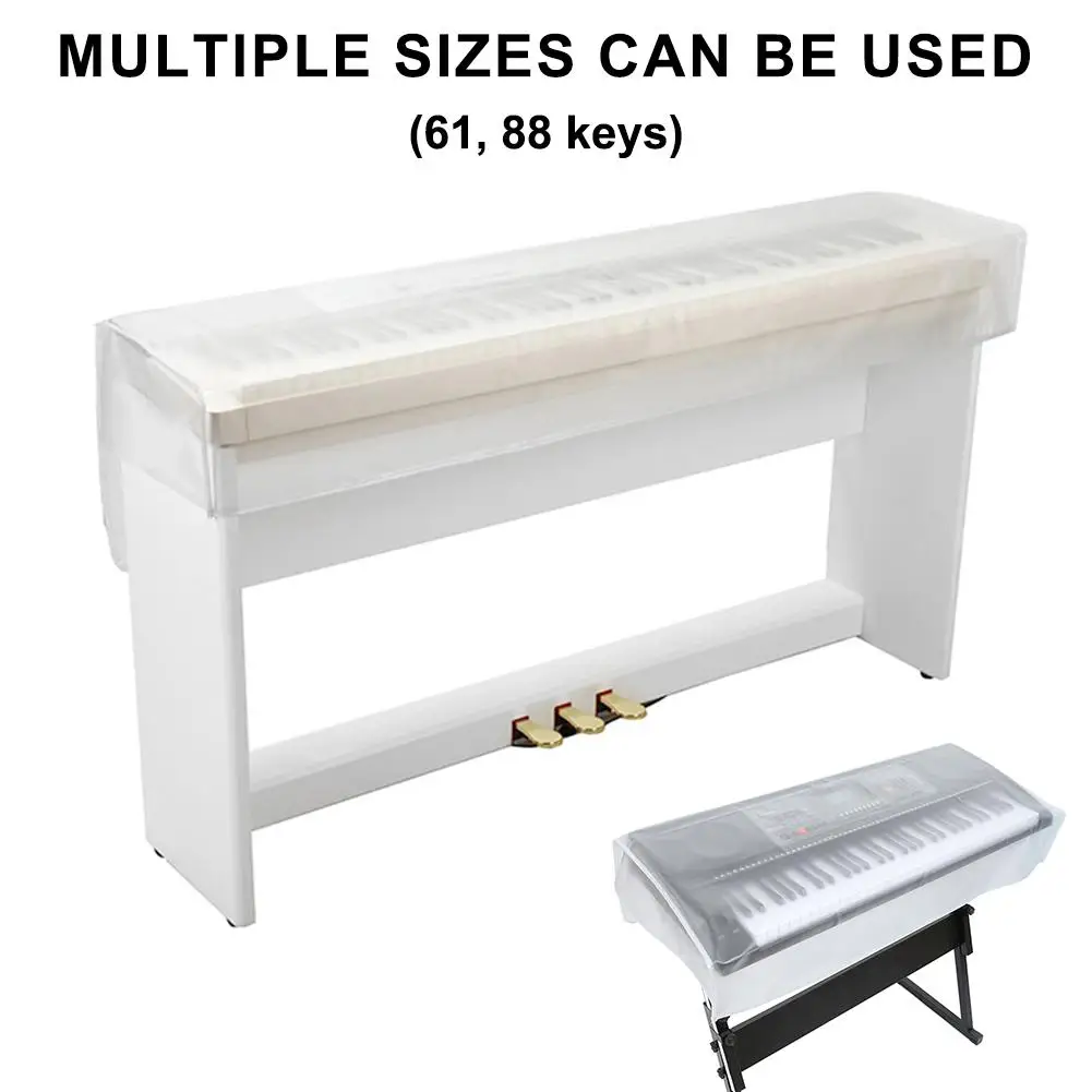 61/88 Keys Matte Transparent Digital Electronic Piano Dust Cover Waterproof Frosted Electronic Organ Keyboard Protective Cover
61/88 Keys Matte Transparent Digital Electronic Piano Dust Cover Waterproof Frosted Electronic Organ Keyboard Protective Cover