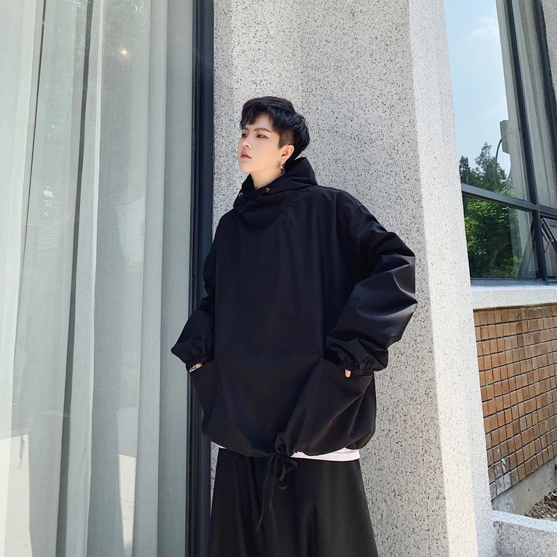 MIXCUBIC 2019 Autumn Korean style Unique Contour hooded jackets for men casual loose Drawstring Hedging jackets men,S-XL
MIXCUBIC 2019 Autumn Korean style Unique Contour hooded jackets for men casual loose Drawstring Hedging jackets men,S-XL